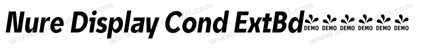 Nure Display Cond ExtBd字体转换